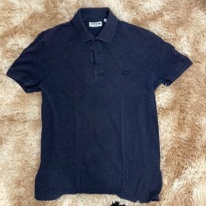 Lacoste dark blue polo - size small